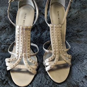 Nine West strappy heels